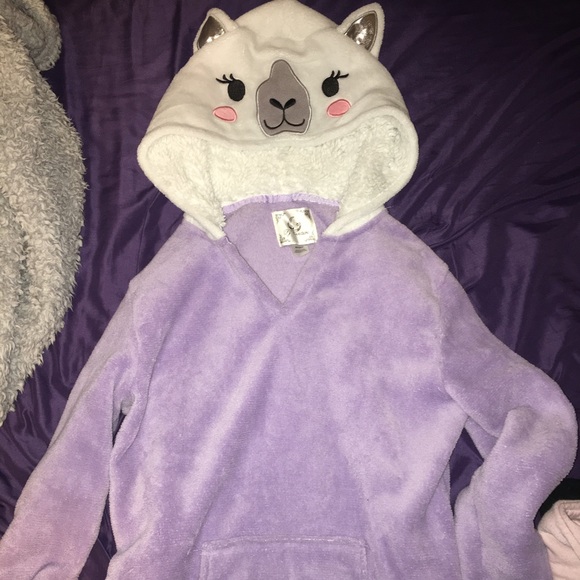 Pj Couture | Tops | Fuzzy Llama Hoodie 